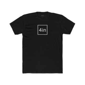 4in Unisex Cotton Crew T-Shirt