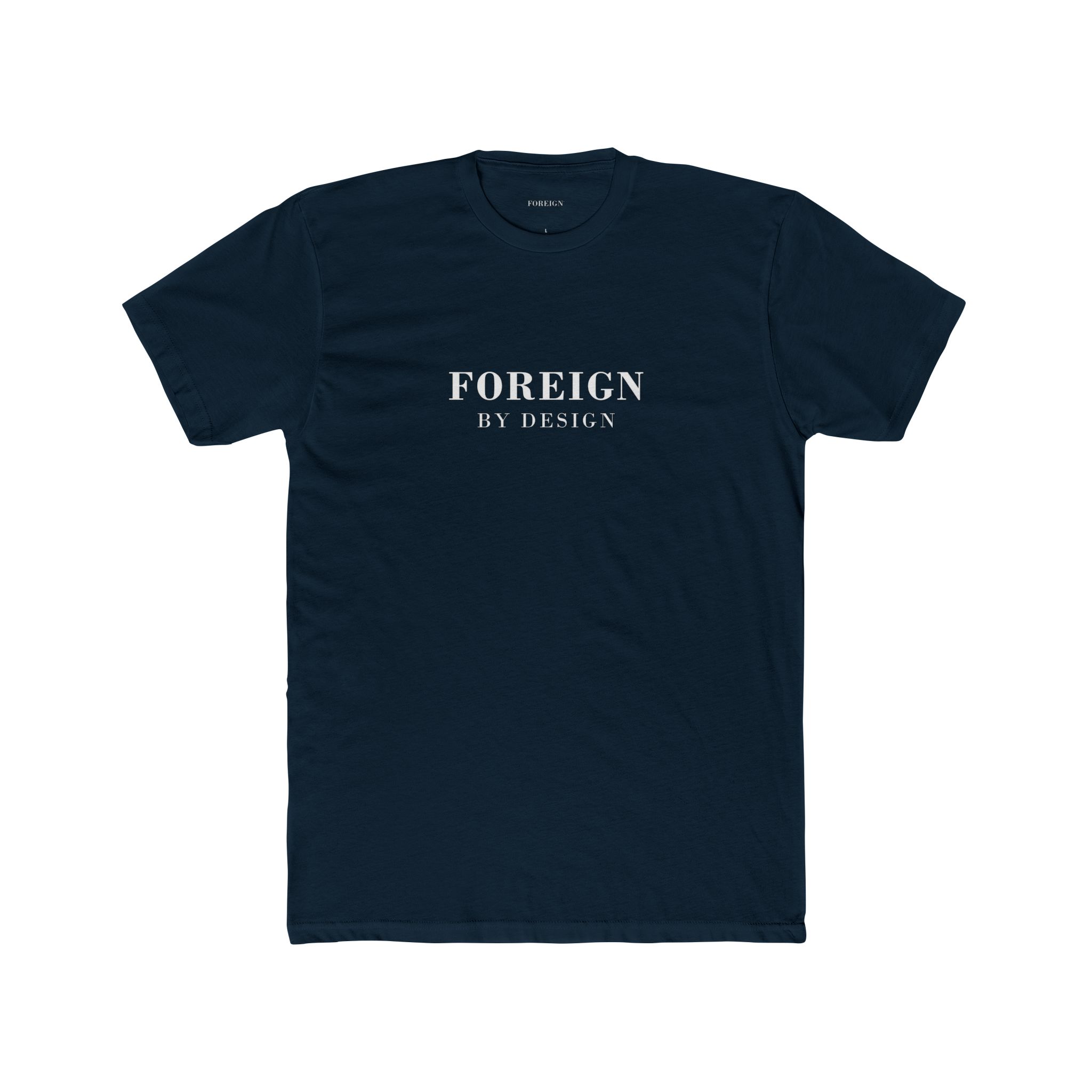 Foreign By Design Unisex Cotton Crew T-Shirt - Image 3