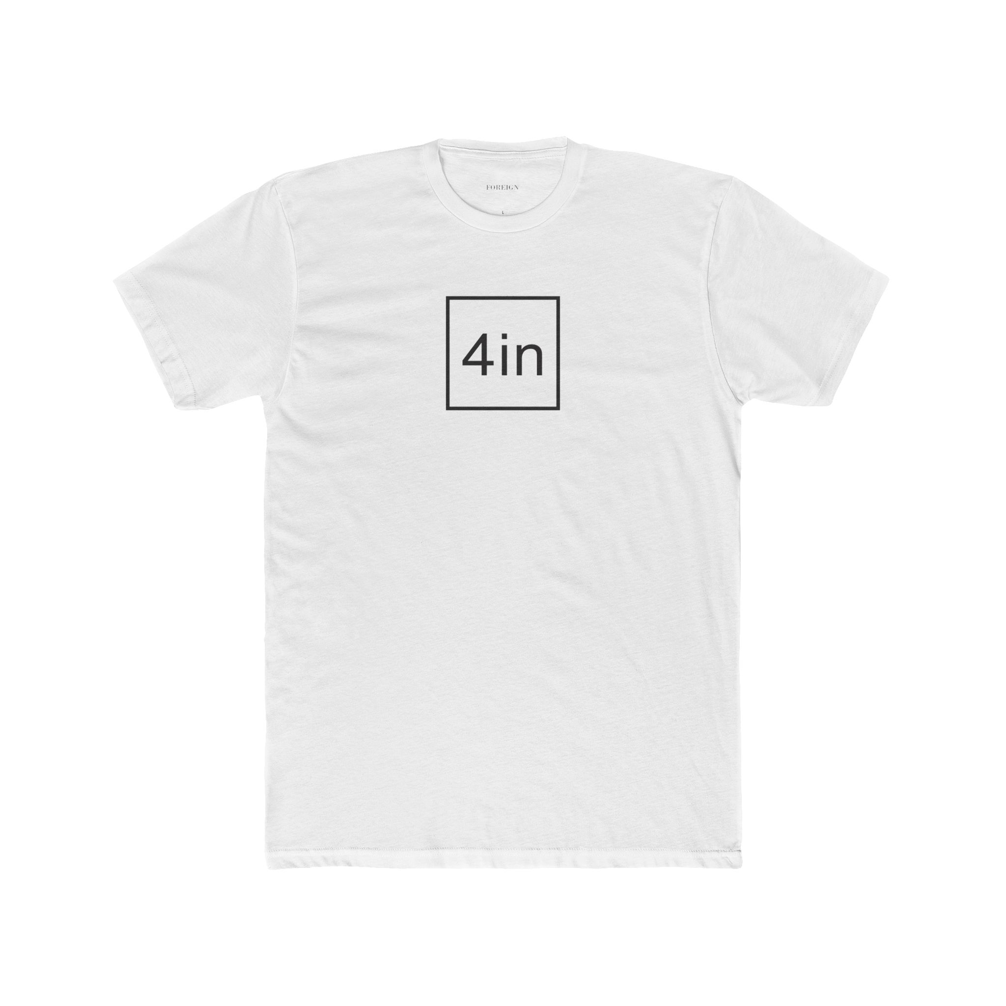4in Unisex Cotton Crew T-Shirt - Image 3