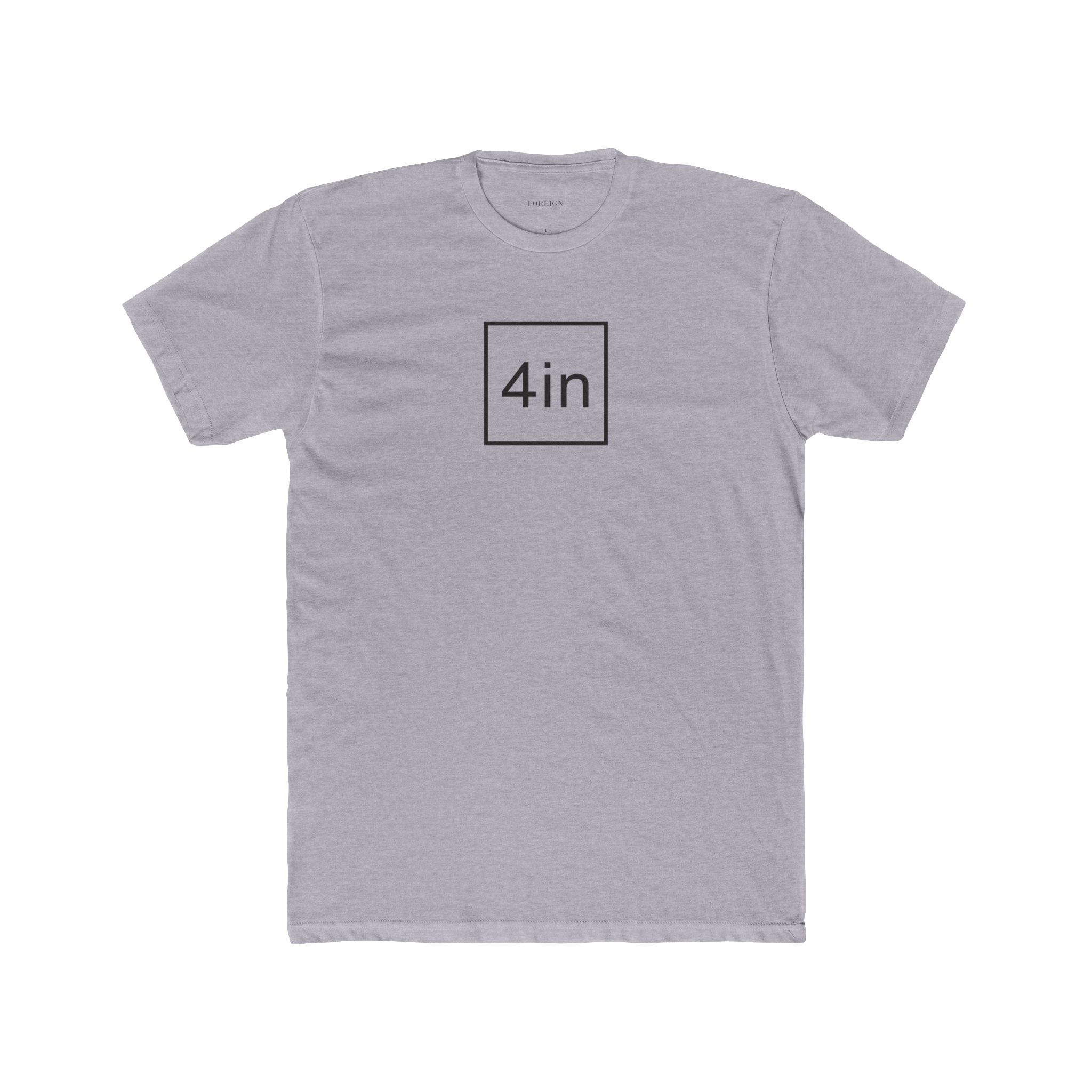 4in Unisex Cotton Crew T-Shirt - Image 4
