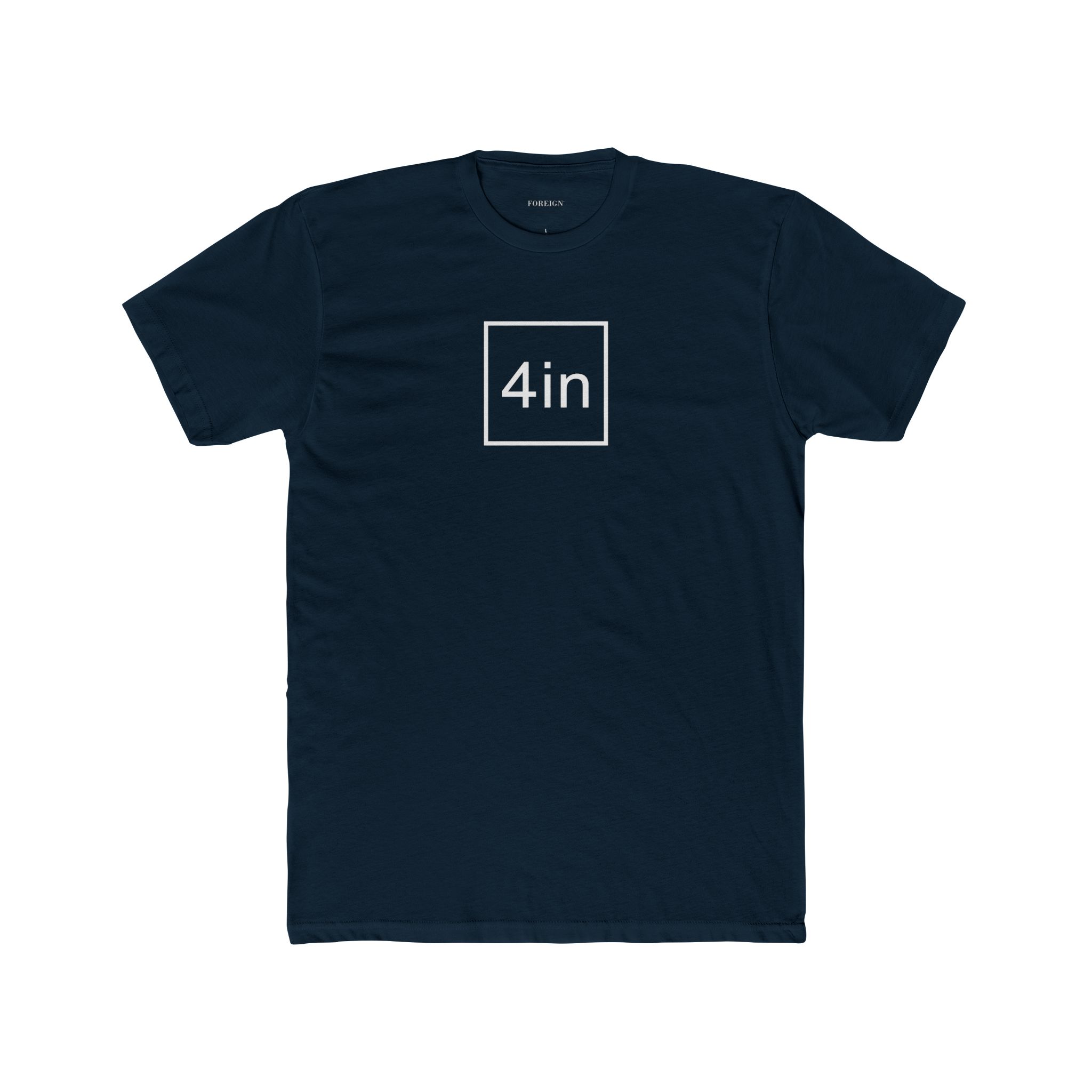 4in Unisex Cotton Crew T-Shirt - Image 2